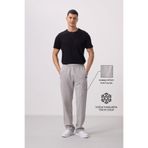 TOMMY LIFE Taş Yüzeyi Dokulu Standart Fit Palazzo Erkek Pantolon - 82171