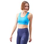TOMMY LIFE Turkuaz U Yaka Spor Büstiyer, Dar Kalıp, L Beden