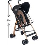 Tommybaby Baston Puset Bebek Arabası 15 kg Taşıma Kapasitesi ile Katlanabilir Pratik Kullanım - Siyah
