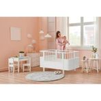 Tommybaby Bella Büyüyen Beşik Karyola 80x130 Beşik Normal Model Beyaz