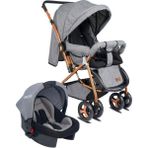Tommybaby Classic Travel Çift Yönlü Bebek Arabası Tam Yatarlı Puset gri