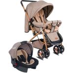 Tommybaby Classic Travel Çift Yönlü Bebek Arabası Tam Yatarlı Puset kahverengi
