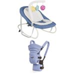Tommybaby Elite Lüx 2'li Set-Ana Kucağı ve Kanguru Mavi