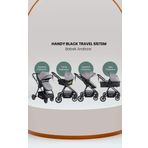 Tommybaby Handy Black New Gri Travel Seyahat Sistem Bebek Arabası