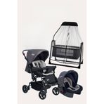 Tommybaby Luna 4 Adet Beşik Antrasit Bebek Arabası Puset Yağmurluğu