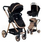 Tommybaby Toranto TRN-484 Travel Sistem Bebek Arabası +puset gold-siyah
