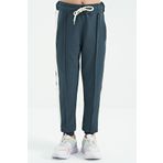 Tommylife 75122 Orman Yeşili Yan Bantlı Gizli Fermuar Cep Detaylı Jogger Kız Çocuk Eşofman Altı