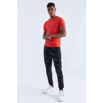 Tommylife 84754 Siyah Kamuflaj Desenli Dar Kalıp Jogger Erkek Eşofman Altı