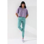 Tommylife 94561 Mint Yeşili Yüksek Bel Jogger Rahat Form Manşetli Kadın Eşofman Alt