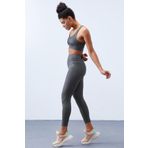 Tommylife 95282 Çağla Yüksek Bel Toparlayıcı Çapraz Sırt Detaylı Slim Fit Kadın Tayt Takım