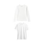 TOMMYLIFE Basic O Yaka 2li Paket Beyaz Kadın T-Shirt