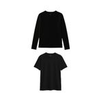 TOMMYLIFE Basic O Yaka 2li Paket Siyah Kadın T-Shirt