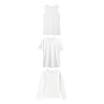 TOMMYLIFE Basic O Yaka 3’lü Paket Beyaz Kadın T-Shirt