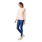 TOMMYLIFE Bej Yumuşak Dokulu O Yaka Rahat Form Kadın Tunik Sweatshirt - 97305