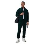 TOMMYLIFE Çam Yeşil Kalın Yumuşak Dokulu Comfort Fit Nakışlı Erkek Eşofman Takım - 85269