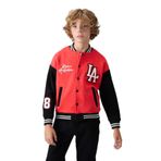 TOMMYLIFE Fiesta Pamuklu Kalın İçi Tüylü Yumuşak Dokulu Standart Fit Nakışlı Erkek Çocuk Kolej Ceket - 11258