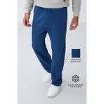 TOMMYLIFE Gri Melanj Pamuklu Kalın İçi Tüylü Yumuşak Dokulu Oversize Nakışlı Erkek Eşofman Altı -82146