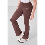 TOMMYLIFE Kahverengi Esnek Standart Fit Basic Performans İspanyol Paça Kız Çocuk Tayt - 75193