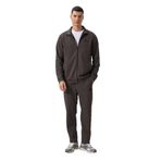 TOMMYLIFE Koyu Gri Yüzeyi Dokulu Rahat Form Erkek Eşofman Takım - 85273