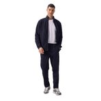TOMMYLIFE Lacivert Yüzeyi Dokulu Rahat Form Erkek Eşofman Takım - 85273