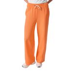 TOMMYLIFE Oranj Keten Geniş Paça Rahat Form Kadın Palazzo Pantolon - 94675