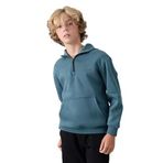 TOMMYLIFE Orman Yeşil Pamuklu Kalın İçi Tüylü Standart Fit Nakışlı Erkek Çocuk Sweatshirt - 11244