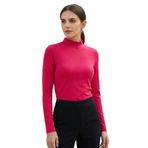 TOMMYLIFE Pembe Balıkçı Yaka Basic Uzun Kollu Kadın Body - 97306