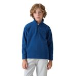 TOMMYLIFE Siyah Kalın Yumuşak Dokulu Standart Fit Nakışlı Polar Erkek Çocuk Sweatshirt - 11221
