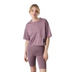 TOMMYLIFE Siyah Nefes Alan Dokulu İnce Esnek Oversize Fit Performans Kadın T-Shirt - 97284