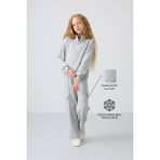 Tommylife Siyah Pamuklu İçi Tüylü Yumuşak Dokulu Standart Fit Nakışlı Kız Çocuk Eşofman Takım - 75159