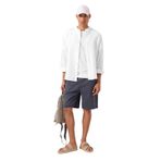 TOMMYLIFE Siyah Standart Fit Dokuma Hafif Esnek Chino Erkek Şort - 81291