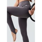TOMMYLIFE Siyah Standart Fit Esnek Spor Performans Kadın Topuklu Tayt - 94685