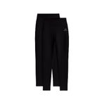 TOMMYLIFE Slim Fit 2li Paket Siyah Kadın Kapri Tayt - 94011