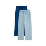 TOMMYLIFE Standart Fit 2li Paket Siyah-Kar Melanj Kız Çocuk Eşofman Alt -75144