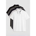 TOMMYLIFE Standart Fit Basic Polo Yaka 5li Paket Erkek T-Shirt - 87768