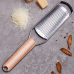 Tomorotec Paslanmaz Çelik Peynir Rendesi, Doğal Ahşap Saplı Parmesan Peyniri Limon, Zencefil, Peynir, Hindistan Cevizi, Patates, Çikolata ve Sarımsak için Küçük