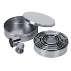 Tomotato 12 adet Yuvarlak Çerez Kesiciler Daire Pasta Kesiciler Mousse Kek Kalıbı Paslanmaz Çelik Halka Pasta Pişirme Aksesuarları