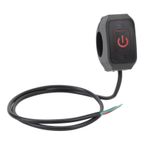Tomotato 22 mm motosiklet gidon şalteri, su geçirmez motosiklet kornası, far şalteri, evrensel gidon kornası, far, kontrol düğmesi (kırmızı ışık)