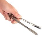 Tomotato Paslanmaz Çelik Buz Maşası, Buz Böreği Şeker Pişirme Klipsi Kelepçesi Salata Barbekü Maşası Mini Servis Maşası Bar Barbekü Barbekü Büfe Pasta Salata Klipsi (Gümüş)