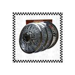 Tomris Auto Party ETİKET TELLİ JANT KAPAĞI NİKELAJ 16" JANT A Kalite