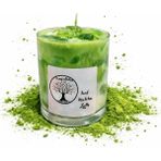 Tomris Hatun Ice Matcha Latte Mum, Soya Wax ve Jel Mum, Vanilya Kokulu
