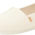Toms Alpargata Cloudbound kadın terliği, Doğal Undyed Metallic Linen Stripe, 37 EU