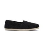 Toms Alpargata Cloudbound kadın terliği, Siyah metalik keten şerit, 38 EU