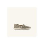 Toms Ayakkabı Kadın / Kız Espadril 10023031 Toms Oatmeal Small Leopard Spots