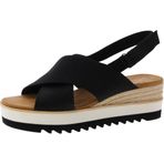 Toms Diana Crossover Kama Siyah Kadın Sandalet