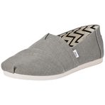 TOMS Erkek Alpargata Klasik Spor Ayakkabı, Vetiver Gri Miras Kanvas, 42 EU