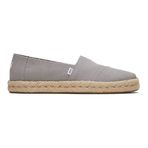 TOMS Kadın Alp Halat 2.0 Düz Loafer, Çiseleyen Gri, 10