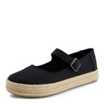 TOMS Kadın Carolina Mary Jane Espadrille Günlük Ayakkabı, Siyah, 6.5