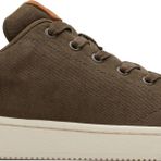 TOMS Mens Travel Lite Low Lace Up Sneaker Shoes Casual - Black, Canteen geri dönüştürülmüş pamuk fitilli kumaş, 42 EU