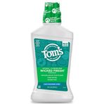 Tom's of Maine Doğal Wicked Fresh Alkolsüz Gargara, Serin Dağ Nane Yeşili, 16 oz. (Ambalaj Değişebilir)